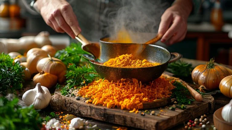 Como usar açafrão-da-terra fresco para dar sabor e cor aos seus pratos