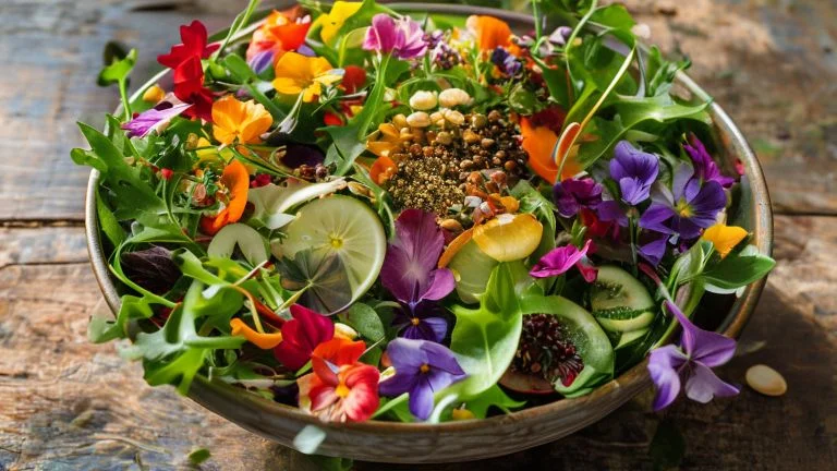 Flores Comestíveis: Como Deixar Suas Saladas Mais Coloridas e Saborosas